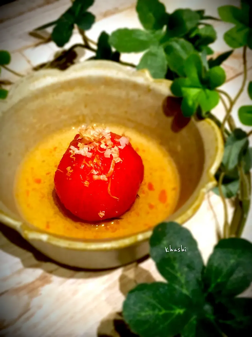 暑い日に、冷たい#トマトの出汁マリネ 🍅|KOZUEさん