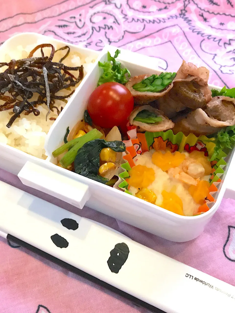 2019.5.6  JK練習弁当～アスパラの肉巻き🎶|rinrin*mama*さん