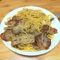 和風えのきパスタ|ぐるさん