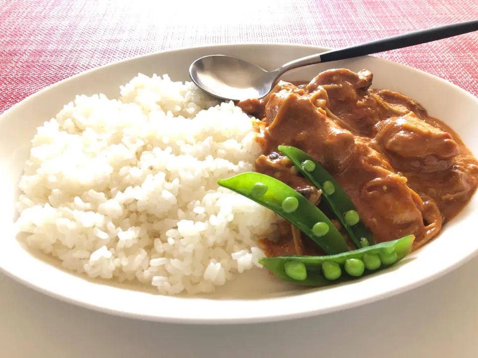 お昼はキノコたっぷりのバターチキンカレー|mattさん