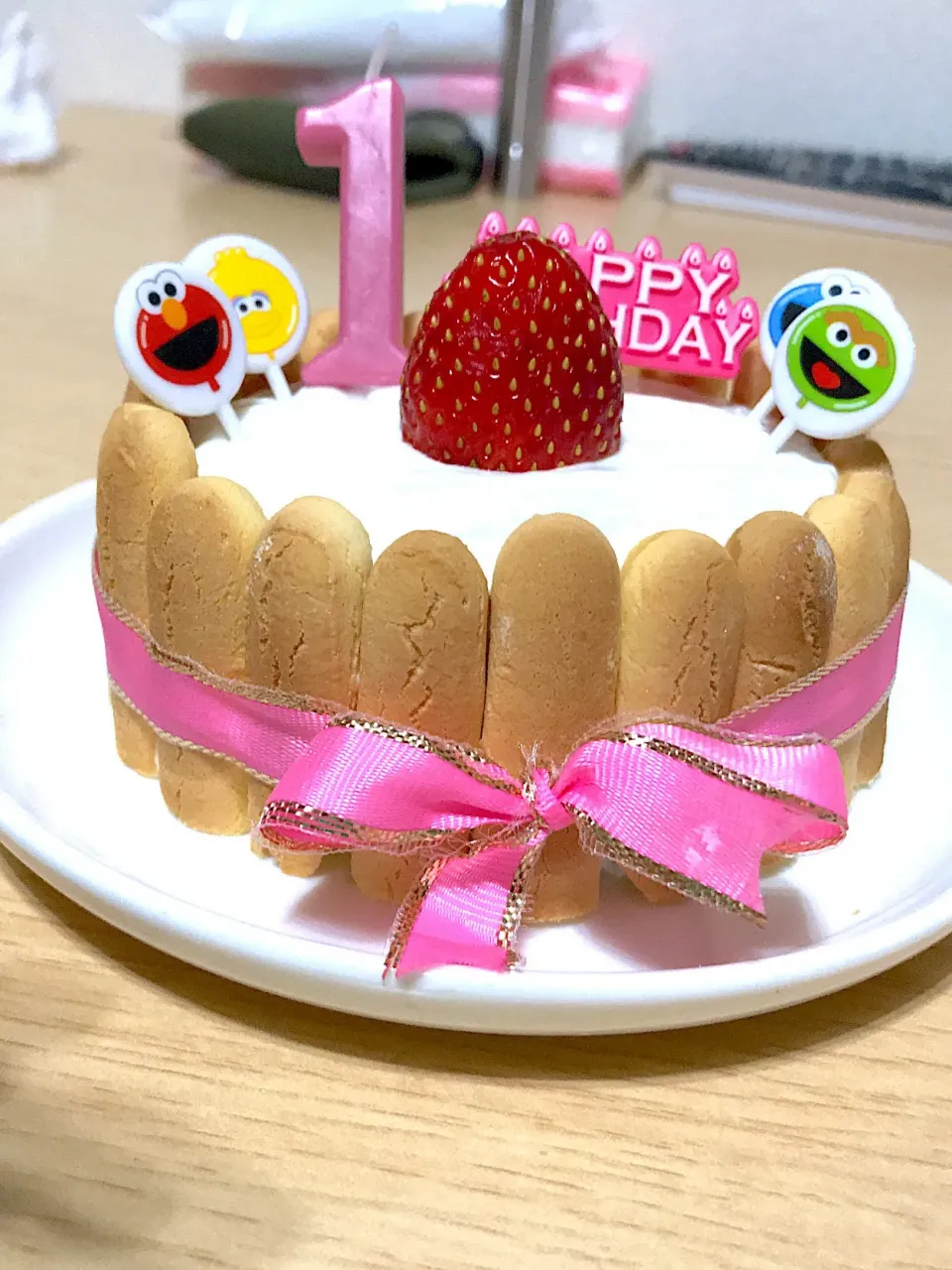 一歳誕生日ケーキ！|さおりさん