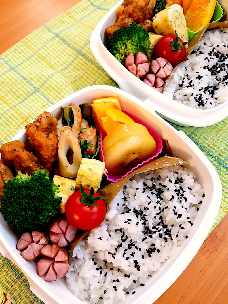 5月7日　高2息子と旦那弁当|あけみさん