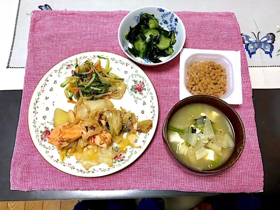 鮭のちゃんちゃん焼きのご飯|みよさん