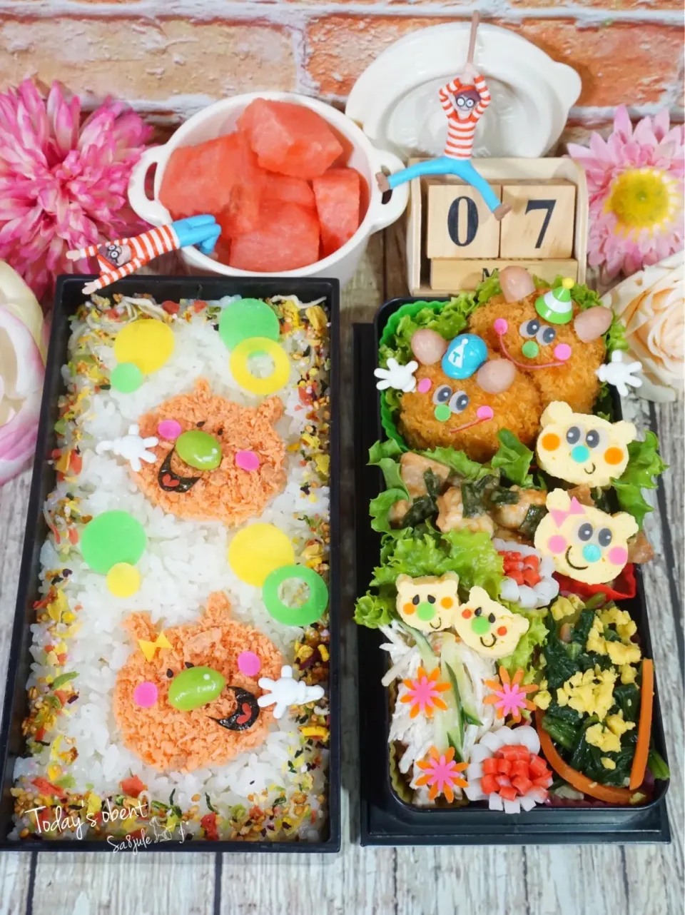 Snapdishの料理写真:令和最初のぉ弁当‪ ◌´◡͐`◌‬🌈|La-Jule Sa8さん