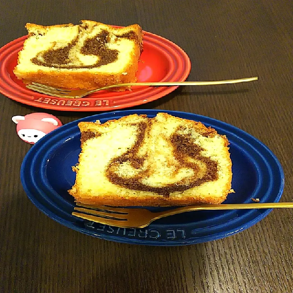 Snapdishの料理写真:ぷらっとさんの料理 【マーブルケーキ】|Rieさん