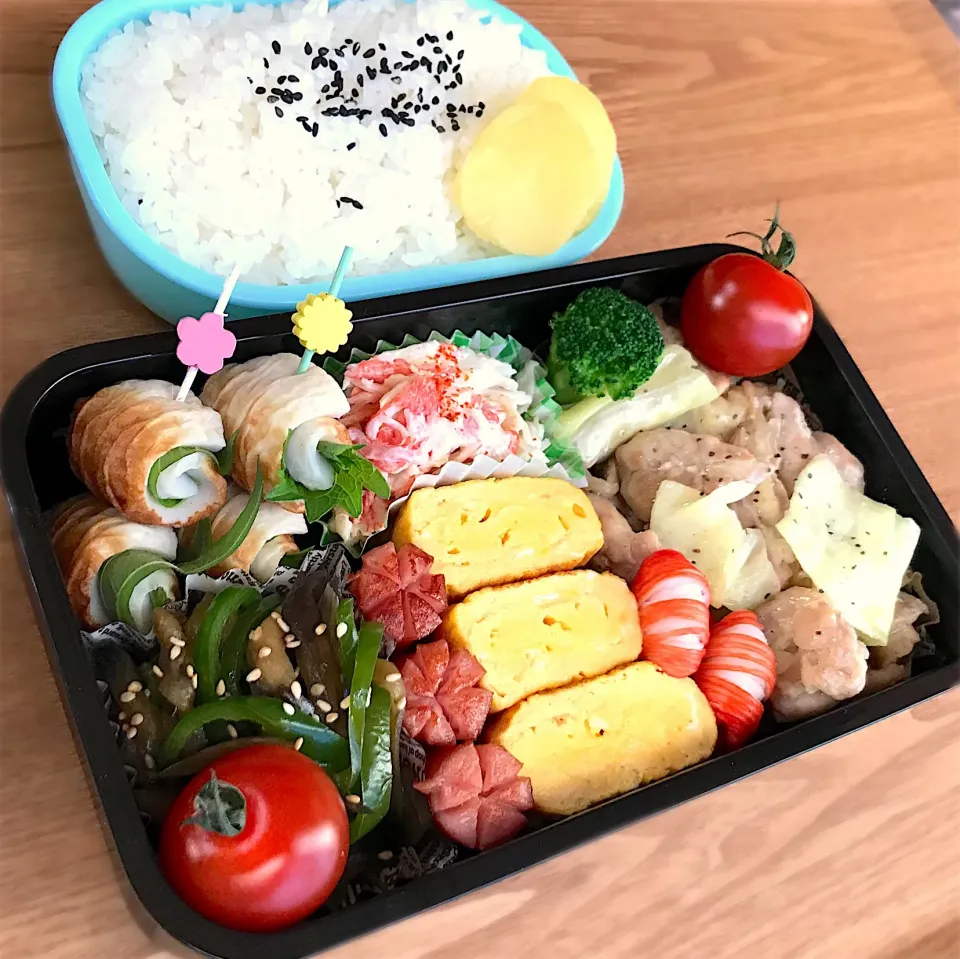 旨塩せせりキャベツで旦那弁当♡|ちぃさん