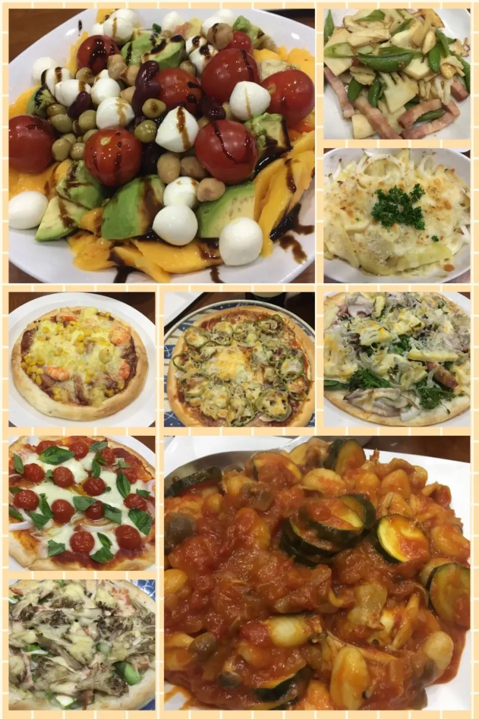 Snapdishの料理写真:GW 若者Cooking 🍕🍝🥗|sakuramochiさん