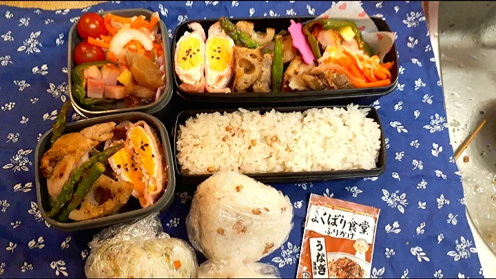 Snapdishの料理写真:高2&中3　男子お弁当|みなみなさん