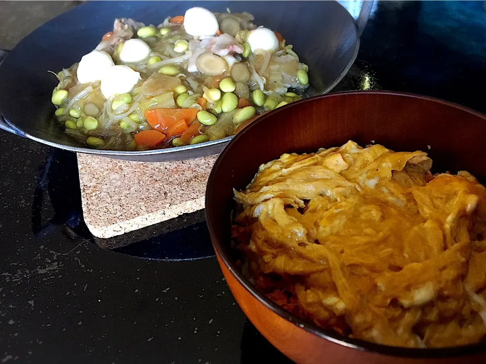 あんかけ焼きそば＆玉子丼❤|kikuさん