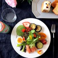 サラダプレート #サーモンマリネ