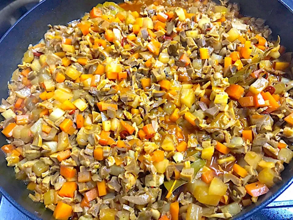 Bopis #chicken  #carrot #daikon  #bayleaf #drypepper|Food Gardenさん