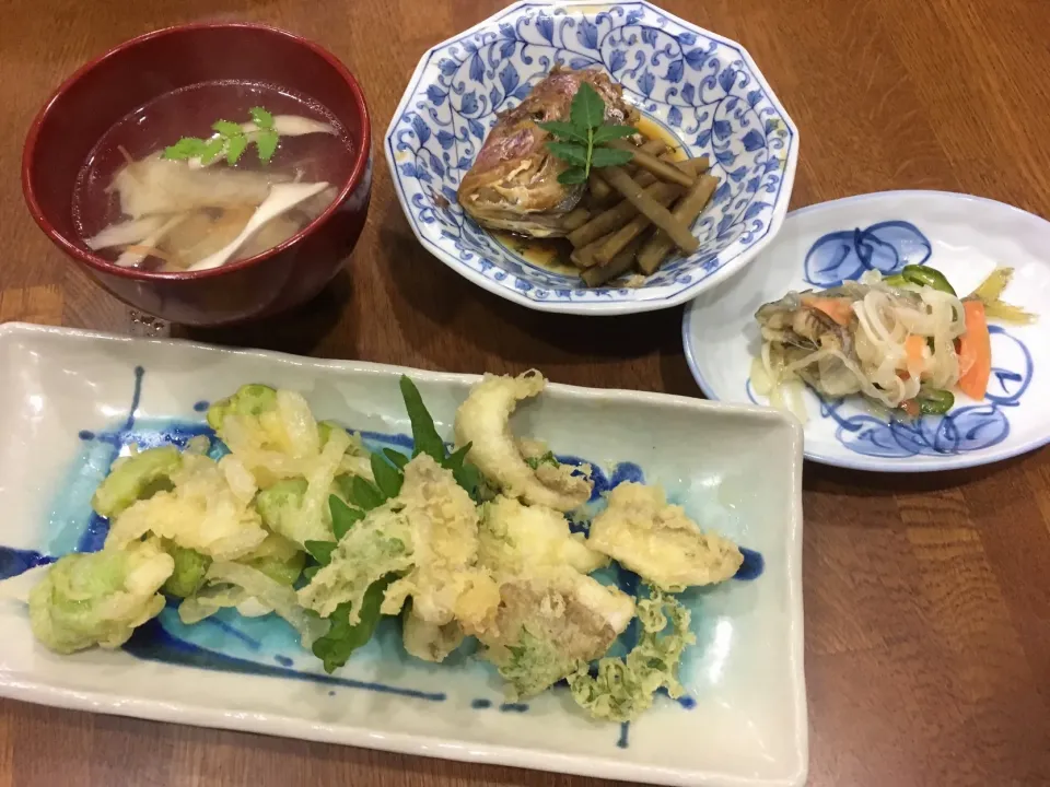 友人の釣果 ＋ 畑の収穫料理2日目|sakuramochiさん