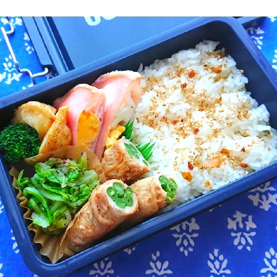 中１男子弁当  お昼ごはん   ちょっとボリューミー過ぎた😅|まいまいさん