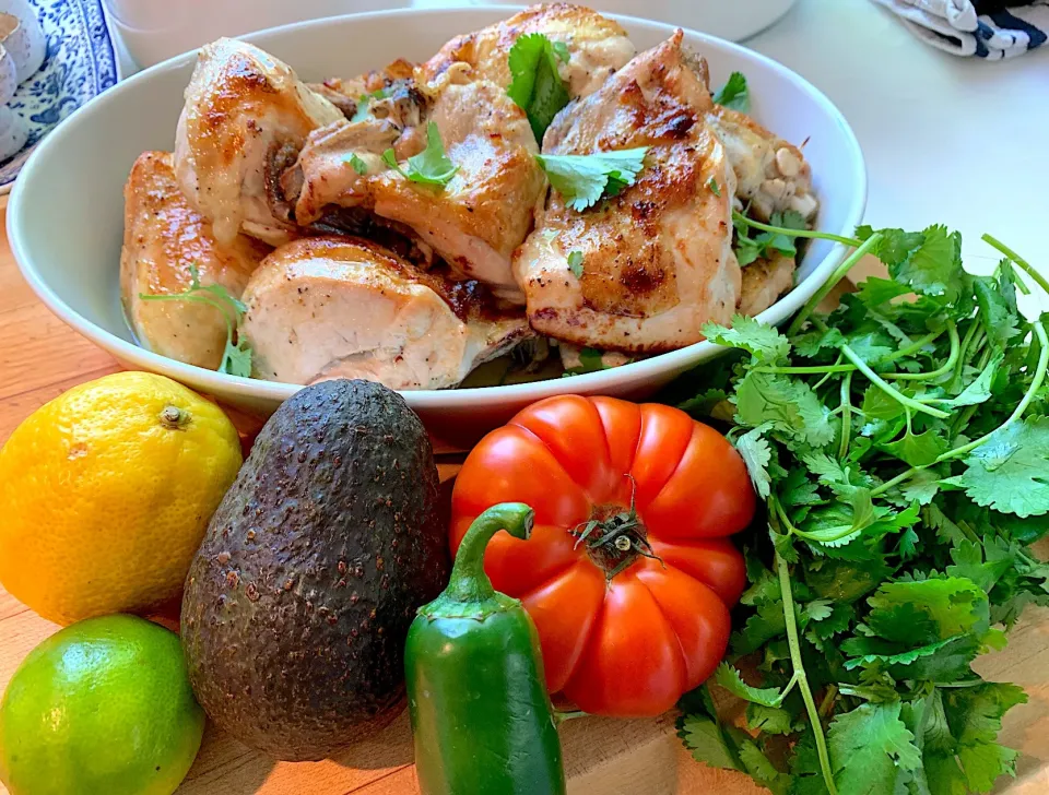 Snapdishの料理写真:Roasted cilantro lime chicken  #roastedchicken #cilantrolimechicken|🌺IAnneさん