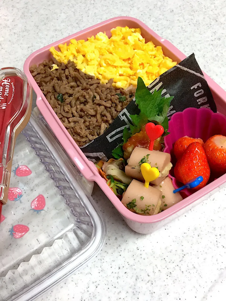 Snapdishの料理写真:今日のお弁当 #女子高生のお弁当|料理嫌いなおかあさんさん