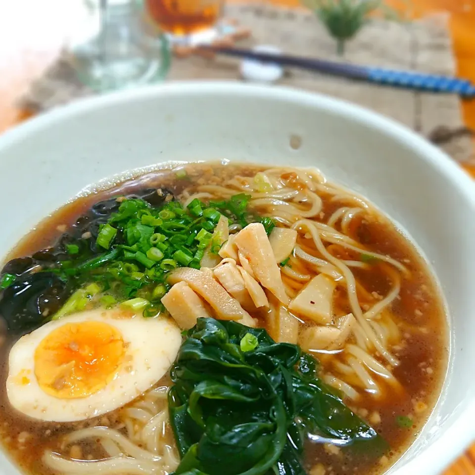 自家製メンマトッピングラーメン🍜|とまと🍅さん