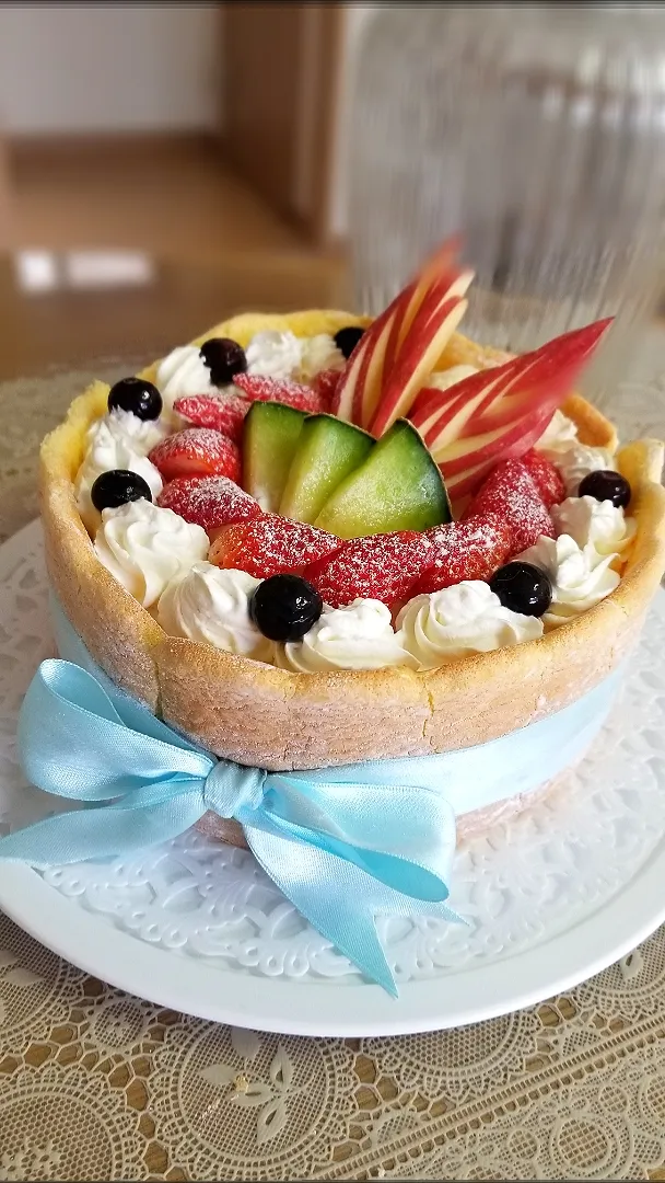 シャルロットケーキ（ビスキュイ）
娘の誕生日に作ってみました|🍴ナッペKさん