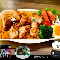 Snapdishの料理写真:高１⚾️球児めしｯ⚾️
2019☆5☆11☆(土)😄☀
     ⚾️練習試合⚾️
＼＼\ ٩(๑❛ワ❛๑)و //／／ﾌｧｲﾄ♫
✺◟(∗❛ัᴗ❛ั∗)◞✺✺◟(∗❛ัᴗ❛ั∗)◞✺✺◟(∗❛ัᴗ❛ั∗)◞✺