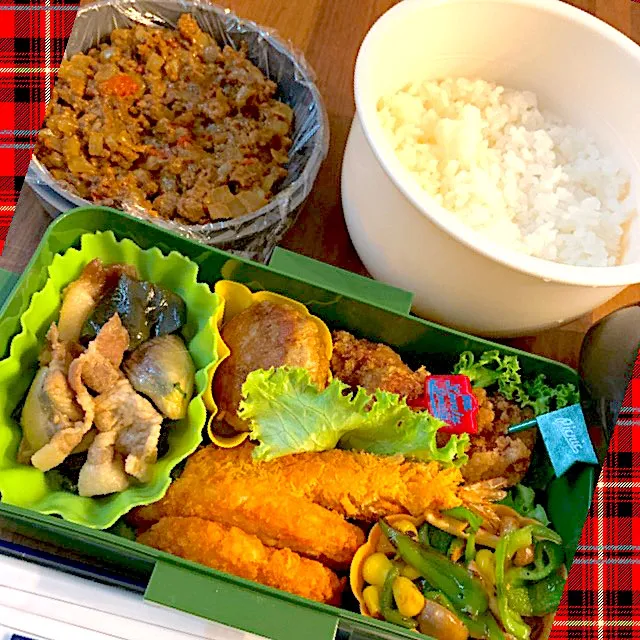 Snapdishの料理写真:キーマカレー弁当|ryosanさん