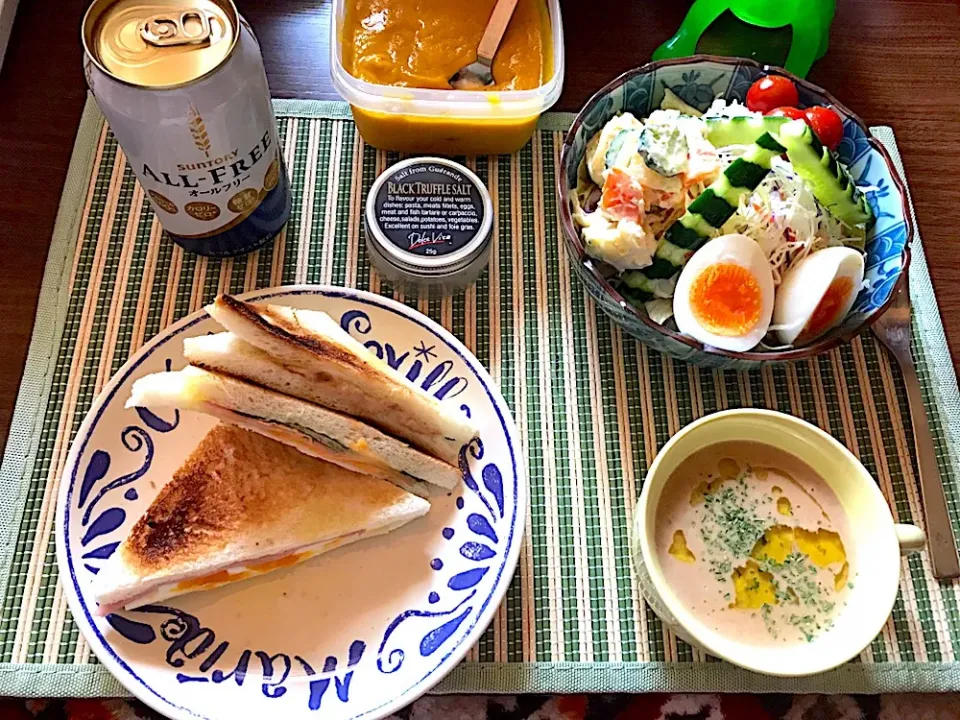 コンビニちょい手間足し朝ご飯♪|つばりん亭さん