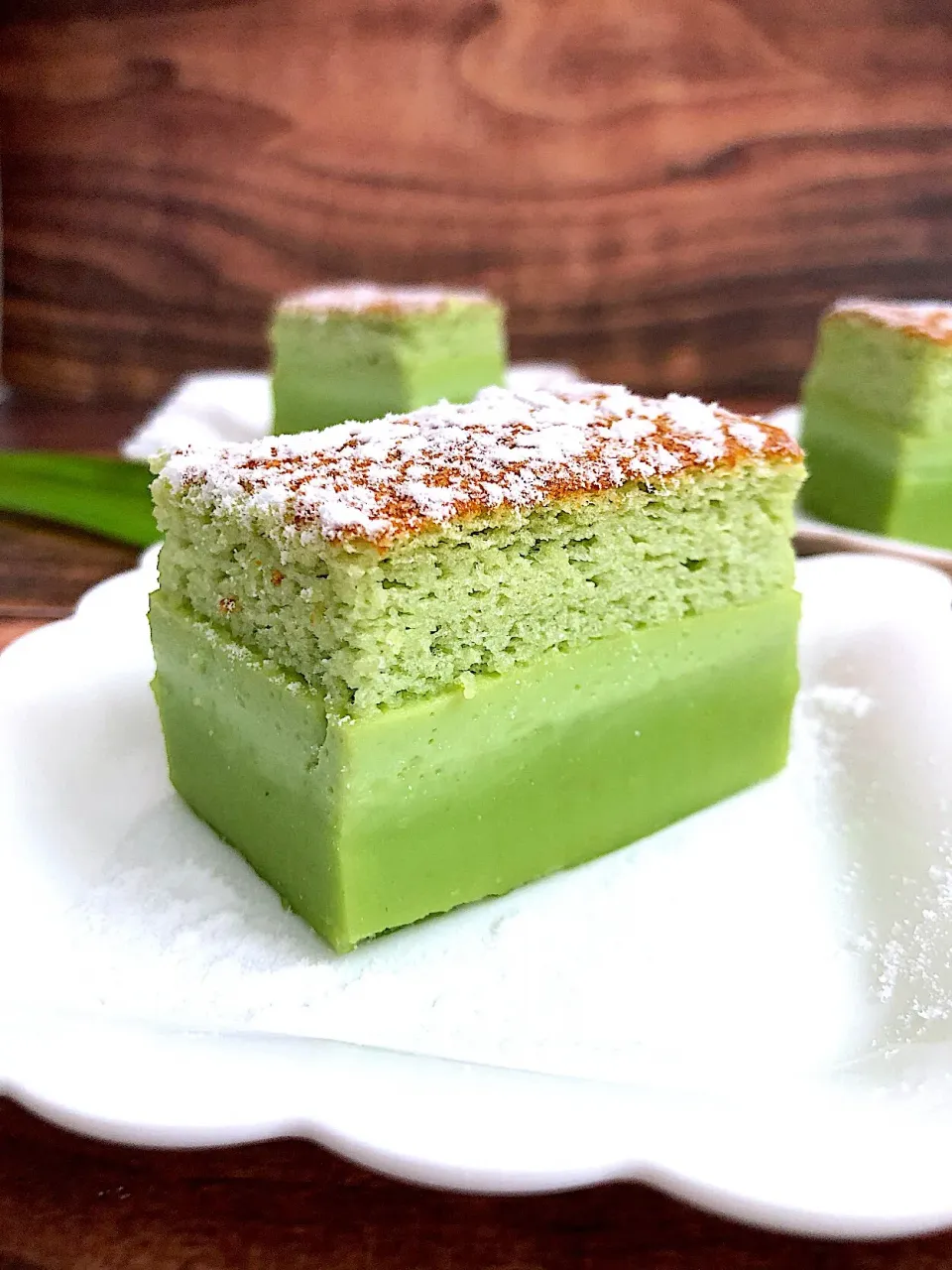 Pandan Magic Custard Cake|12Dragonさん