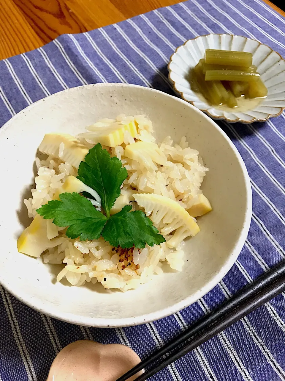 たけのこごはん、フキの煮物|sayaさん