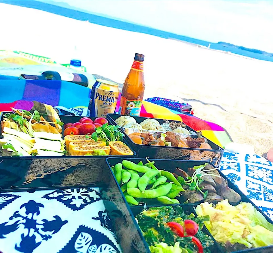 夏が来た❤️ビーチでピクニック⛱|🌺🌺Foodie🌺🌺さん