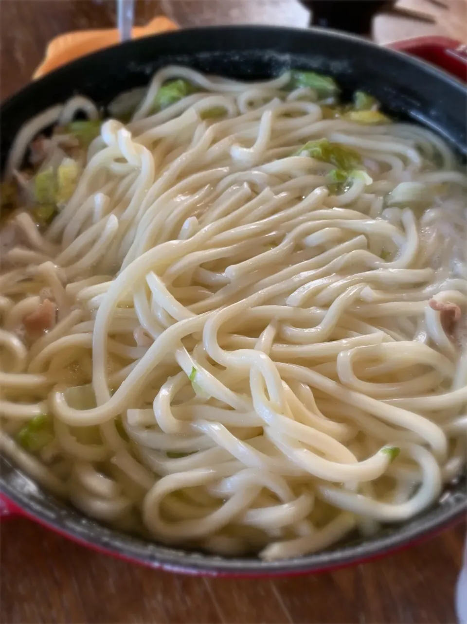 鶏白湯うどん|ちびろ菌さん