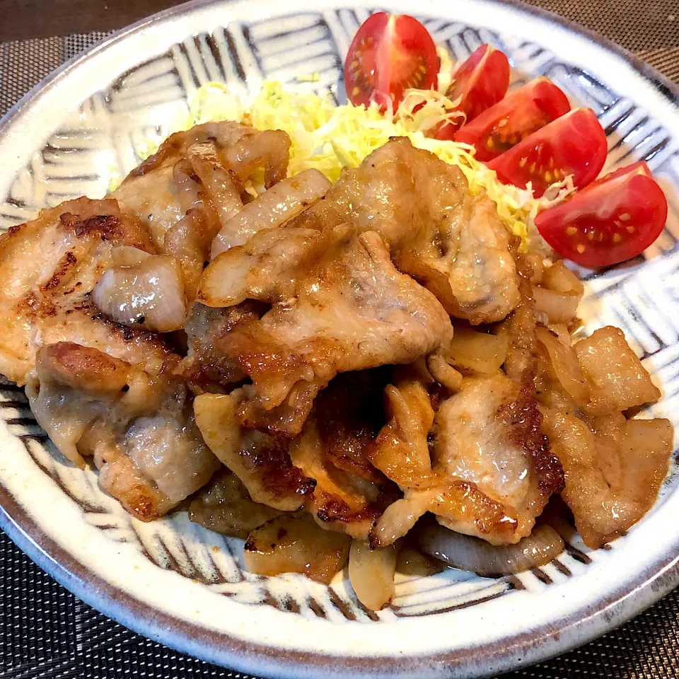 Snapdishの料理写真:タモリさん流生姜焼き|モスグリーンさん