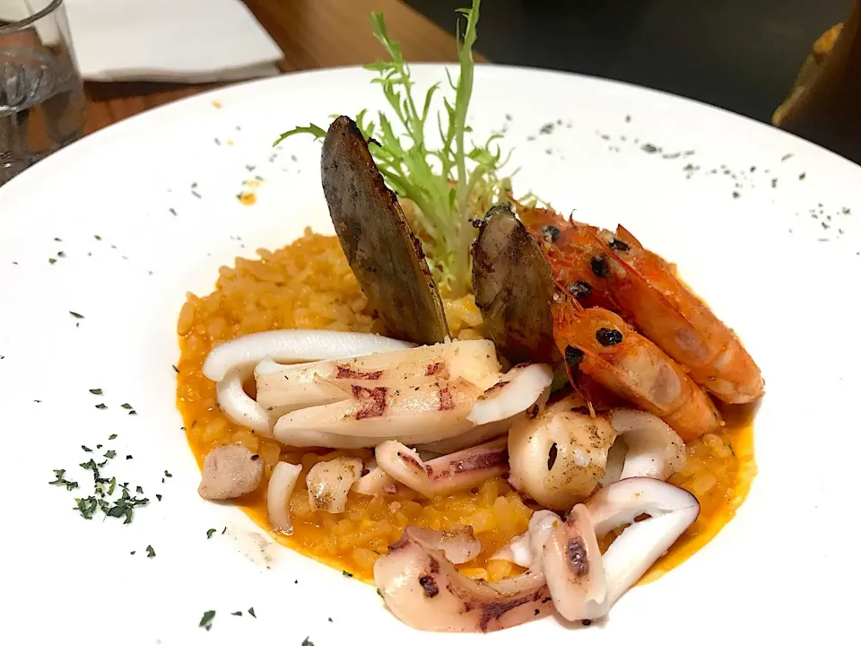 Marseille style seafood risotto|Sky Blueさん