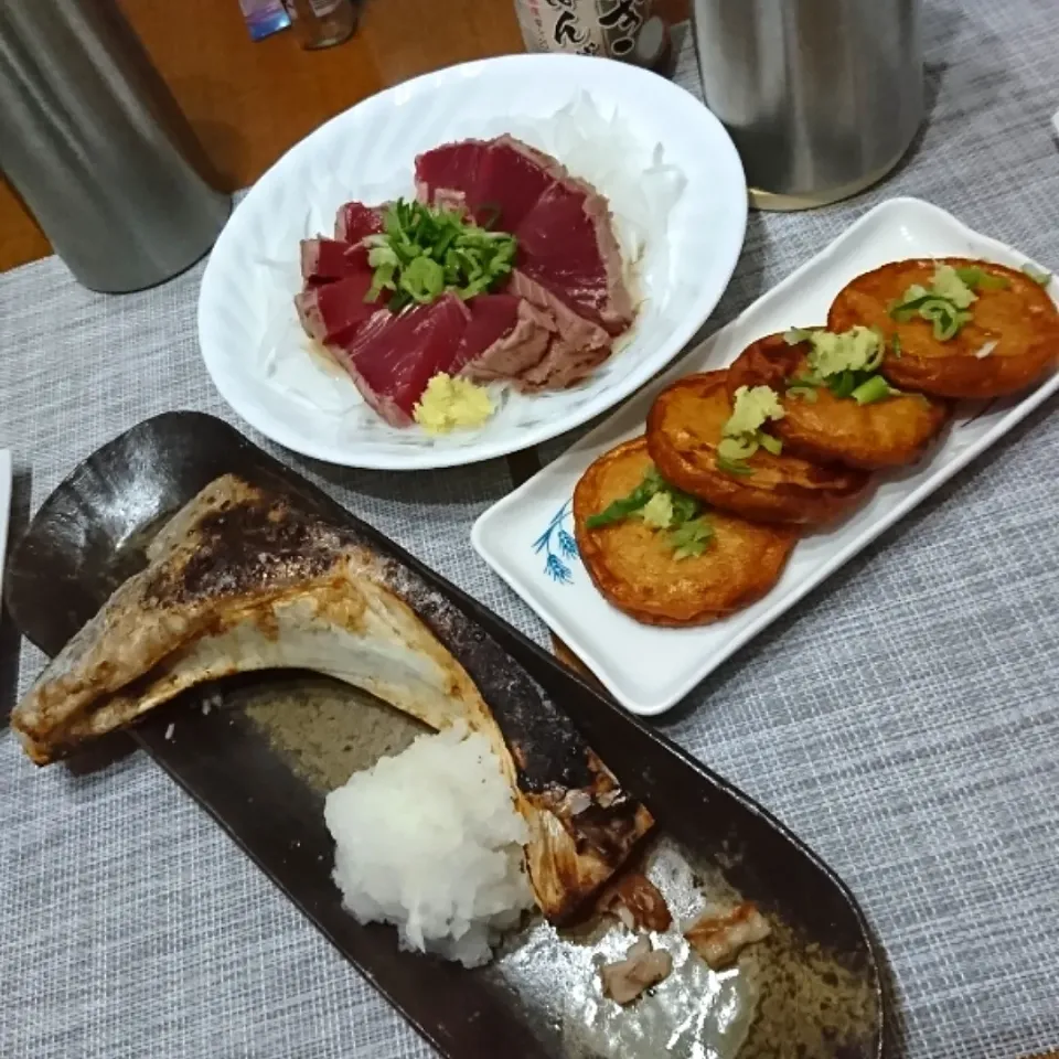 おうち居酒屋・マグロのカマ他でカンパーイ|Reikoさん