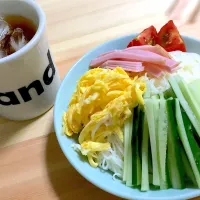 Snapdishの料理写真:冷やし中華風そうめん|パトラさん