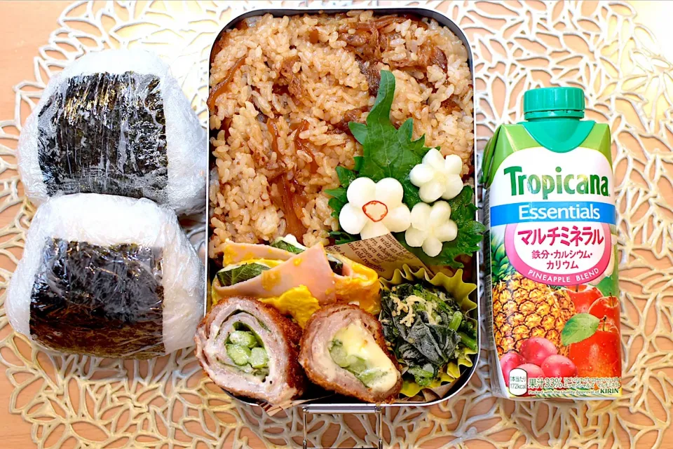 #お弁当  #息子弁当  #高校生弁当  #高校球児弁当  #作り置き弁当 #牛肉とごぼうの混ぜご飯弁当|dra-kichiさん