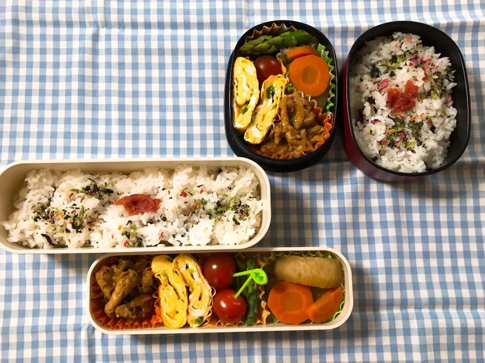 Snapdishの料理写真:2019/05/14(火) 夫弁当&娘弁当🎵|kiyominさん