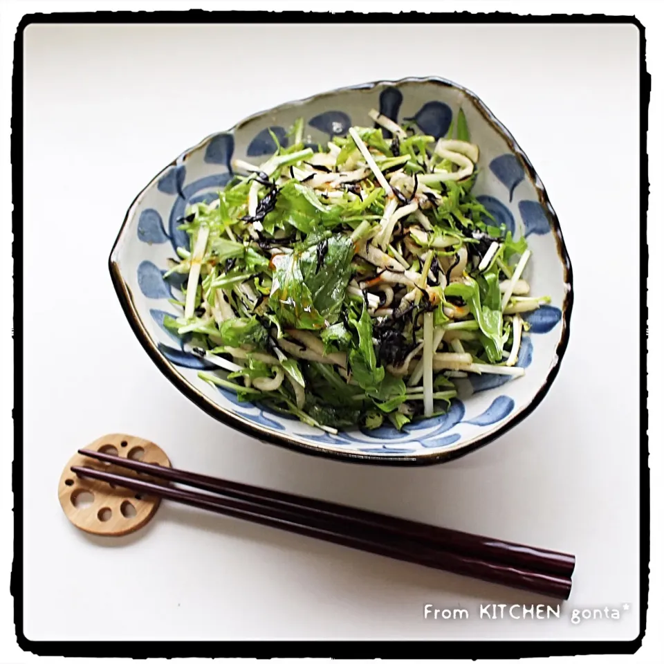 Snapdishの料理写真:コクうま黒酢＋ラー油deモリモリ食べれる中華サラダ🥗forダイエット♪(作り方付き)﻿|gonta*さん