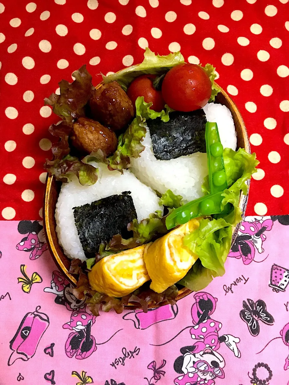 Snapdishの料理写真:年長さん弁当9日目 #わっぱ弁当  #年長さん弁当  #野田琺瑯  #おにぎり弁当|チョコらんさん