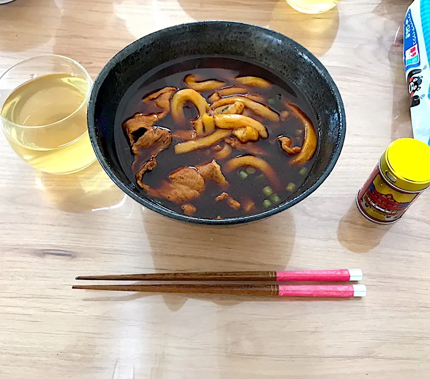 黒カレーうどん|さきさん