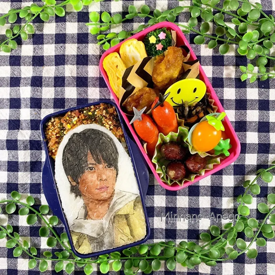 平成仮面ライダー俳優ランキング
10位『犬飼貴丈』弁当
 #オブラートアート 
 #オブアート 
 #似顔絵弁当|みんなのあねごさん