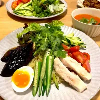 Snapdishの料理写真:夏野菜のエスニック和え麺|ぽんさん