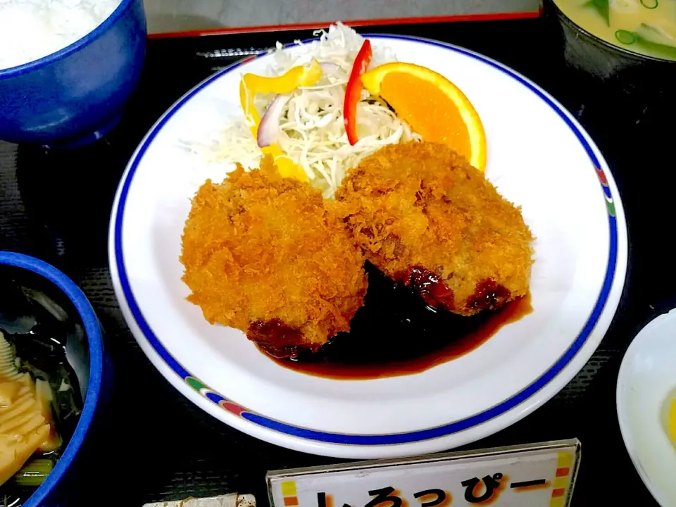 ハンバーグカツ定食|nyama1さん