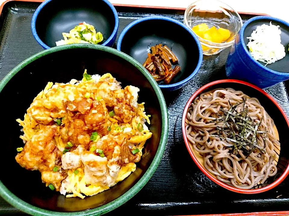 鶏天丼＆半ざるそばセット|nyama1さん