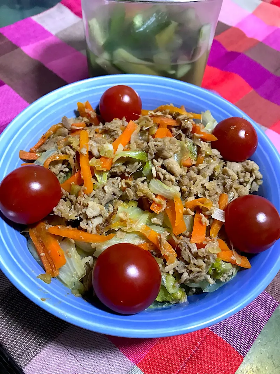 ポン酢とお味噌味の炒め物|ヨシコさん