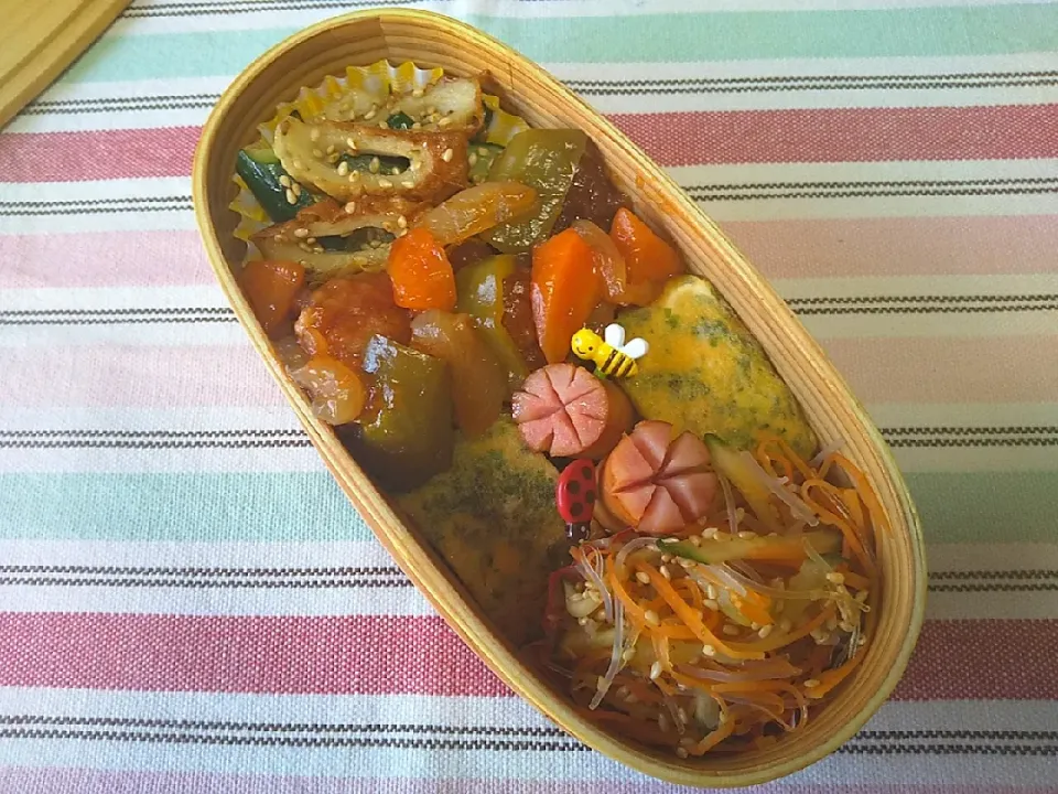 Snapdishの料理写真:#旦那弁当 #酢鶏弁当|ゆぴさん