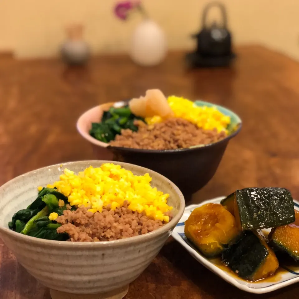 三色丼|たんぽぽぽんさん