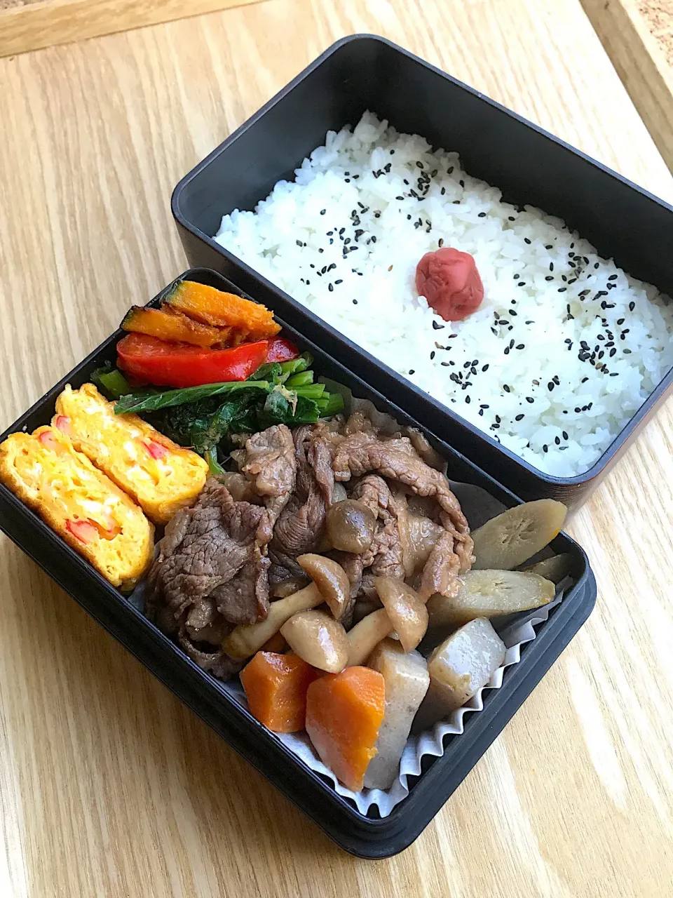 牛肉のオイスター炒め弁当|二キィさん