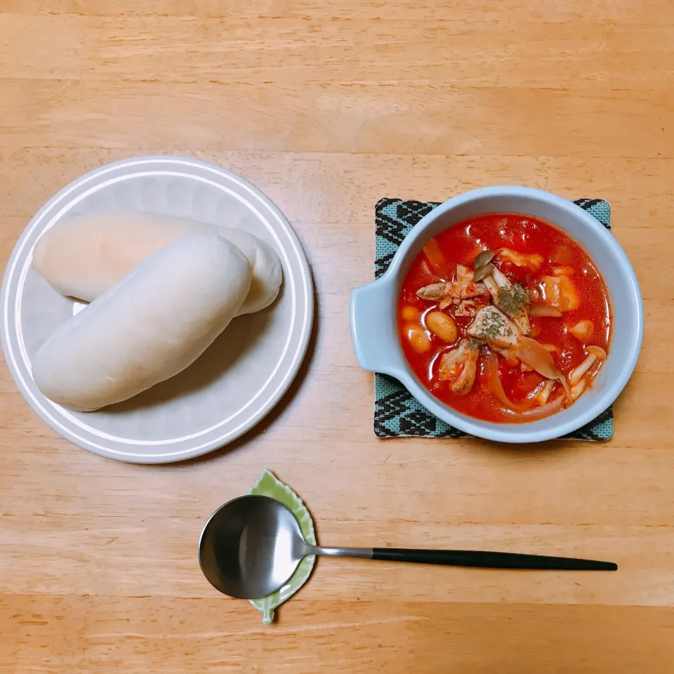 鶏肉と大豆のトマト煮込み🍅|ちゃみこさん