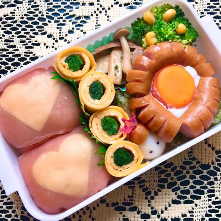 生ハムおにぎり弁当|はなゆきさん