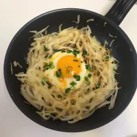 Snapdishの料理写真:もやしのカルボナーラ|ぶぅさん