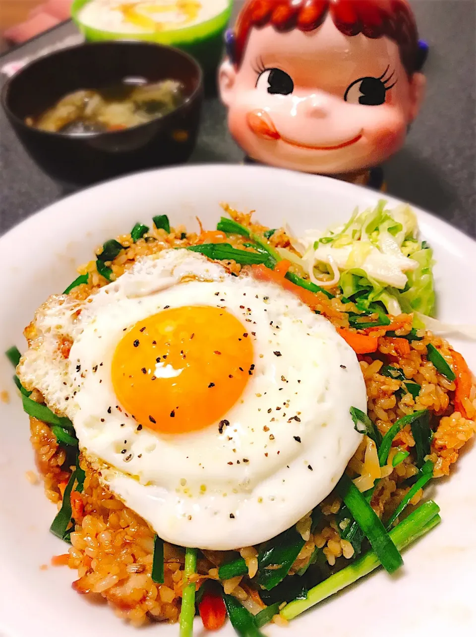 Snapdishの料理写真:炒めていくだけで簡単♡甘辛ウマッなビビンバ炒飯。|ぽき。さん