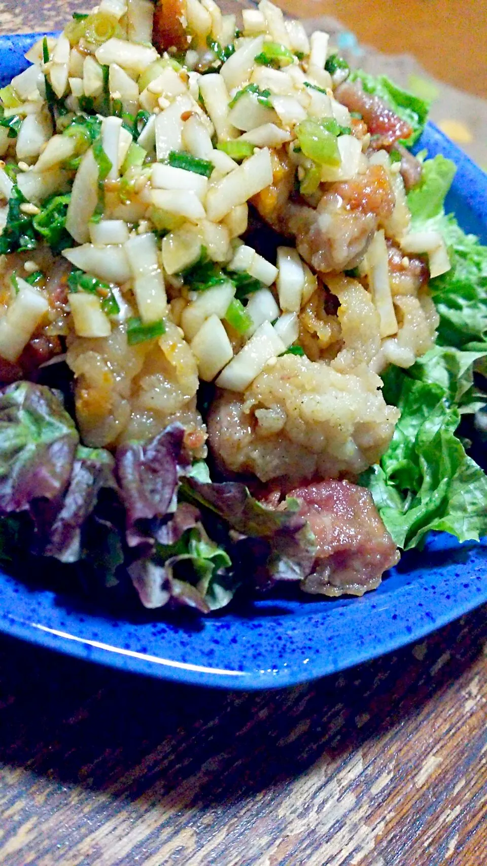 豚バラのカリカリ焼き✨香味中華ダレ🍺🍺|naokiさん